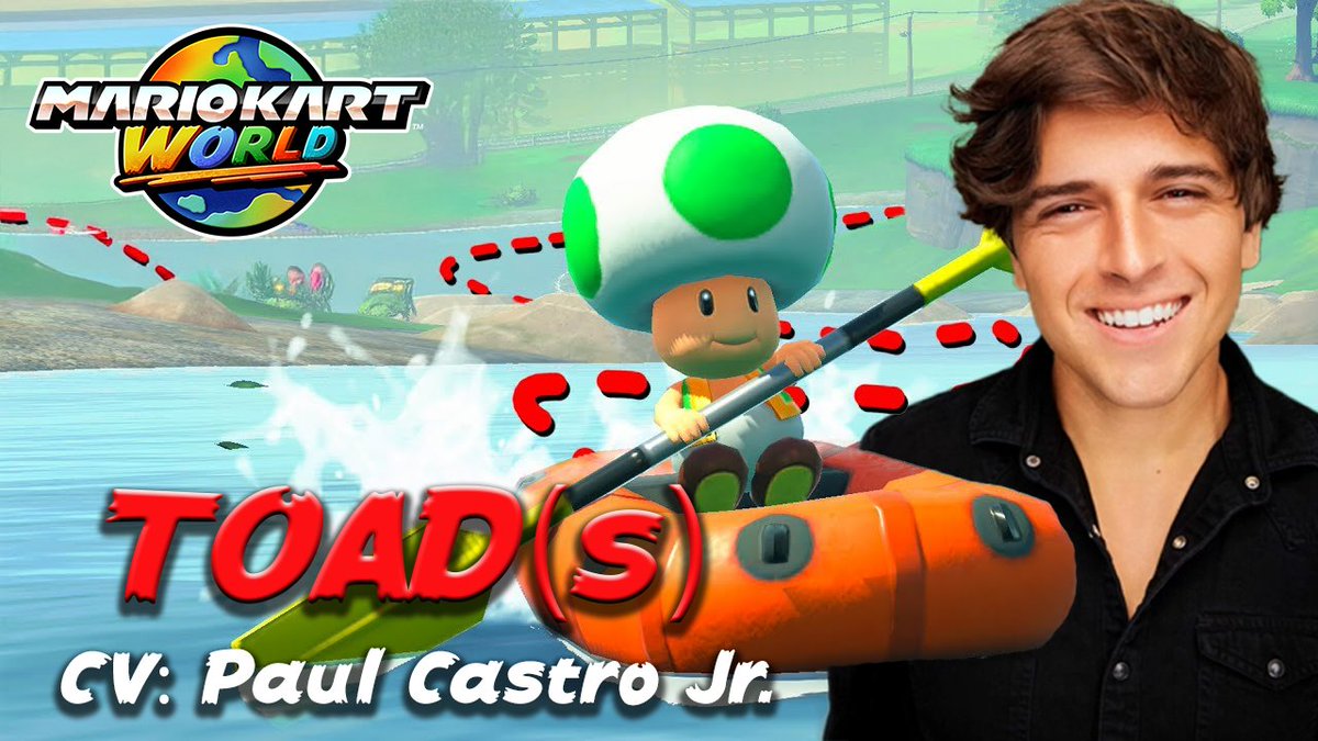 PaulCastroJr's tweet image. I can finally share who I voice in MARIO KART WORLD... TOAD!(s). Male Toads you hear throughout your travels in MARIO KART WORLD are voiced by me!
Been playing on my trips and it's so much darn fun. Can't thank @Nintendo enough for letting me live out this childhood dream.