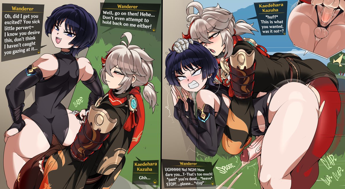 KirbCaptain's tweet photo. Wanderer &amp; Kaedehara Kazuha (Genshin Impact) c0mm https://t.co/AikgFSAy8U