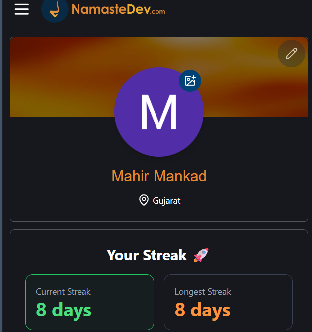 mahir_mankad12's tweet image. Day 14- #BuildInPublic
I solve two Linked List problem
1. reversed List
2. merge two sorted list
- i consistently following @namastedev_ DSA my 8 days streak