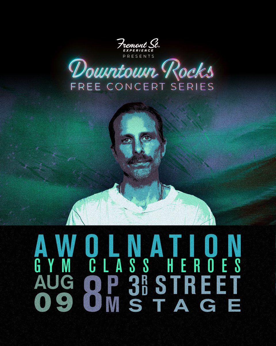 FSELV's tweet image. Downtown Rocks can't stop, baby! 🤘 Rock with us for free on August 9 at 8PM when @awolnation and @GymClassHeroes take the stage. Show up loud under the vintage Vegas lights! ⚡
Hit the link to learn more! bit.ly/4mcbk9X