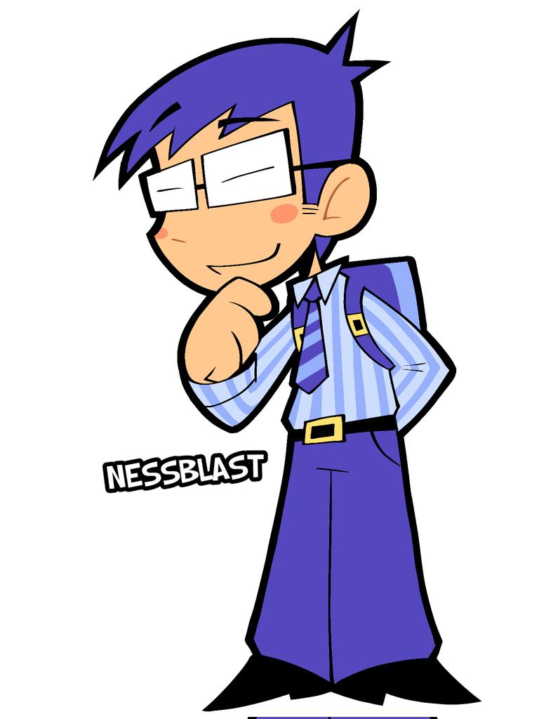 Nessblast's tweet image. made a new character for my comic
he's the class president they call him mr president or prez
he's a young guy with the mind of a wise old man
he's respected and charismatic so he's instantly chosen as the class president
he has bad eyesight and is squinting and aurafarming 24/7