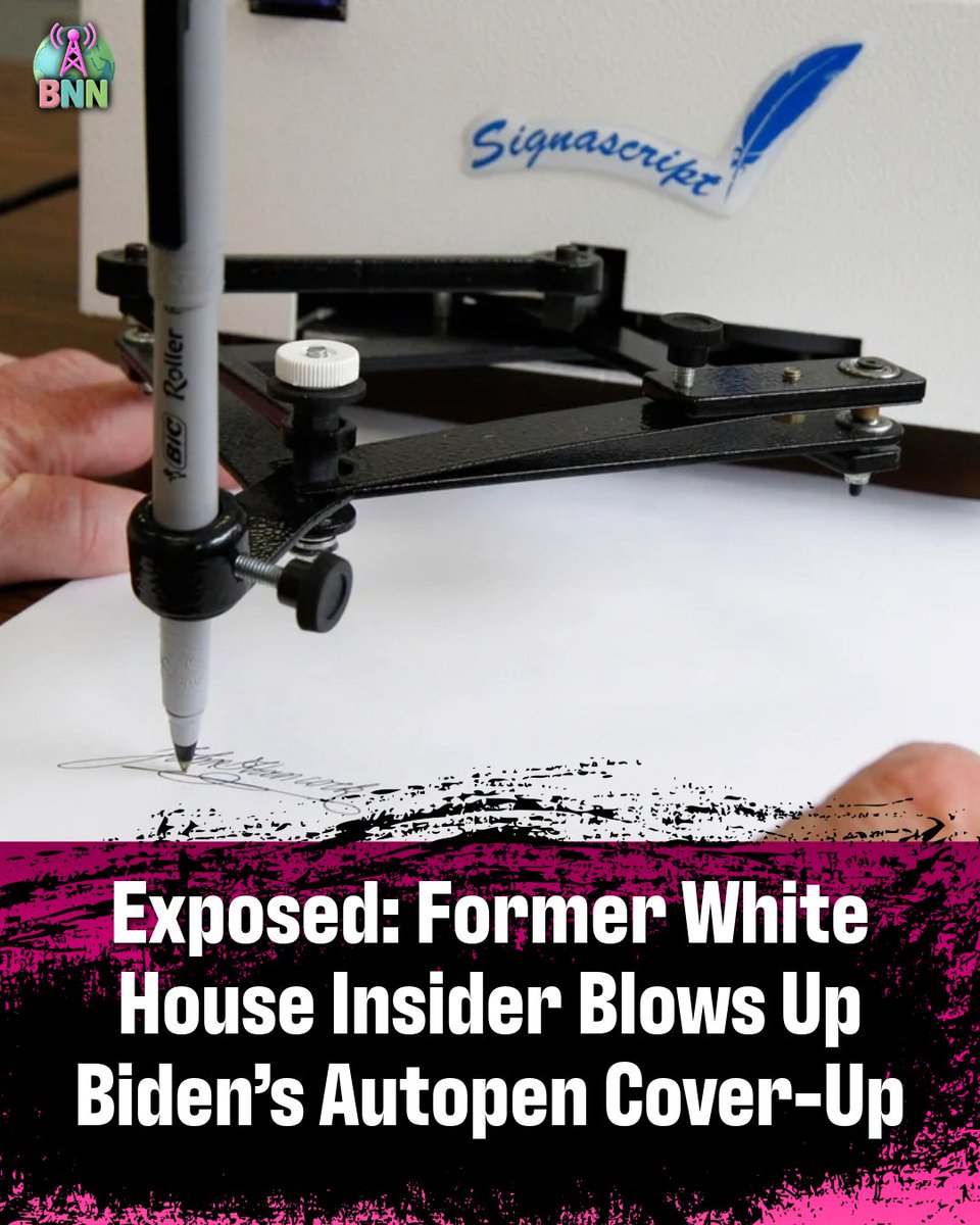 BNNetwork634's tweet image. Exposed: Former White House Insider Blows Up Biden’s Autopen Cover-Up 🖊️🔥
Former White House Correspondent Gabrielle Cuccia just dropped a bomb on Biden’s Autopen scandal — and she’s not mincing words.
Cuccia, who actually managed autopen processes during her time in D.C.,…