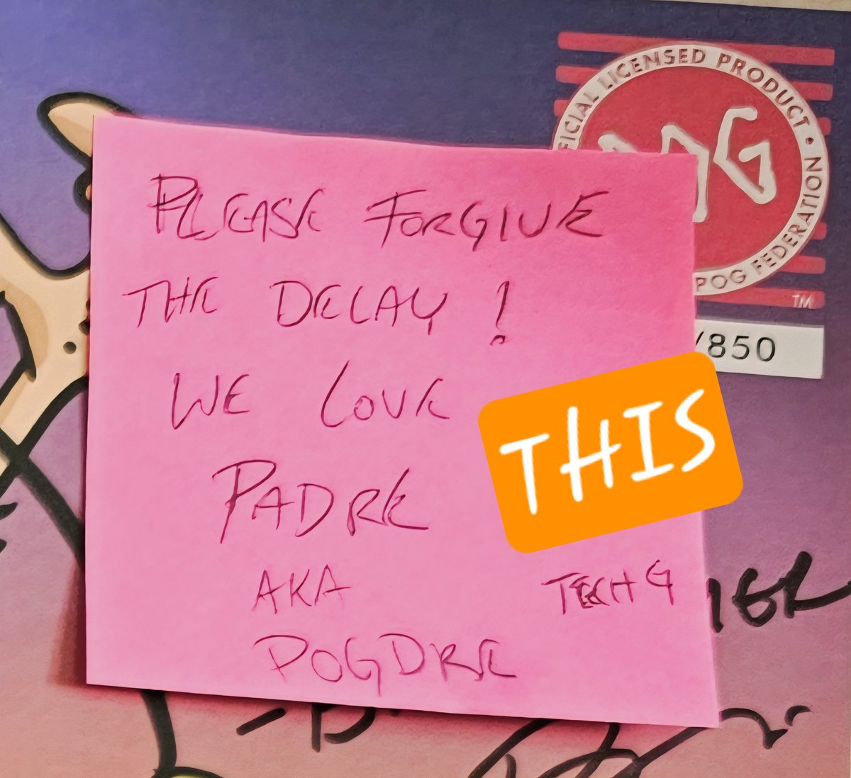 thepogdre's tweet image. Sometimes it’s the smallest gestures that hit the hardest. 💖
This note from the @POGDigital team last year reminded me why I love POG — it’s not just Web3, it’s community.
Real people. Real care. Real legacy.
We’re not just stacking slammers — we’re building something that…