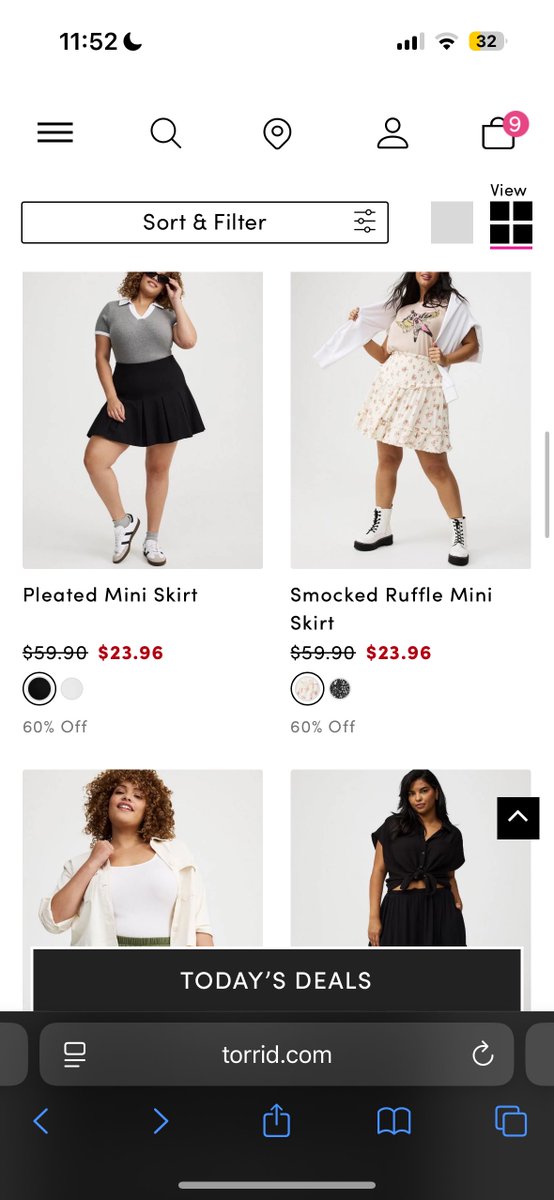 chubbyelfgf's tweet image. Torrid seems to have forgotten what “crop top” and “mini skirt” mean…