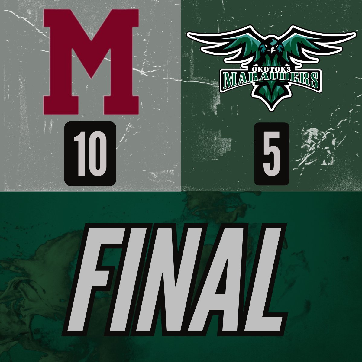 After a hard fought game by both teams the Mounties come away with the win and take series 2-1.

Good luck to the Mounties and Shamrock in the finals!

Marauders Shots - 39
Mounties Shots - 43