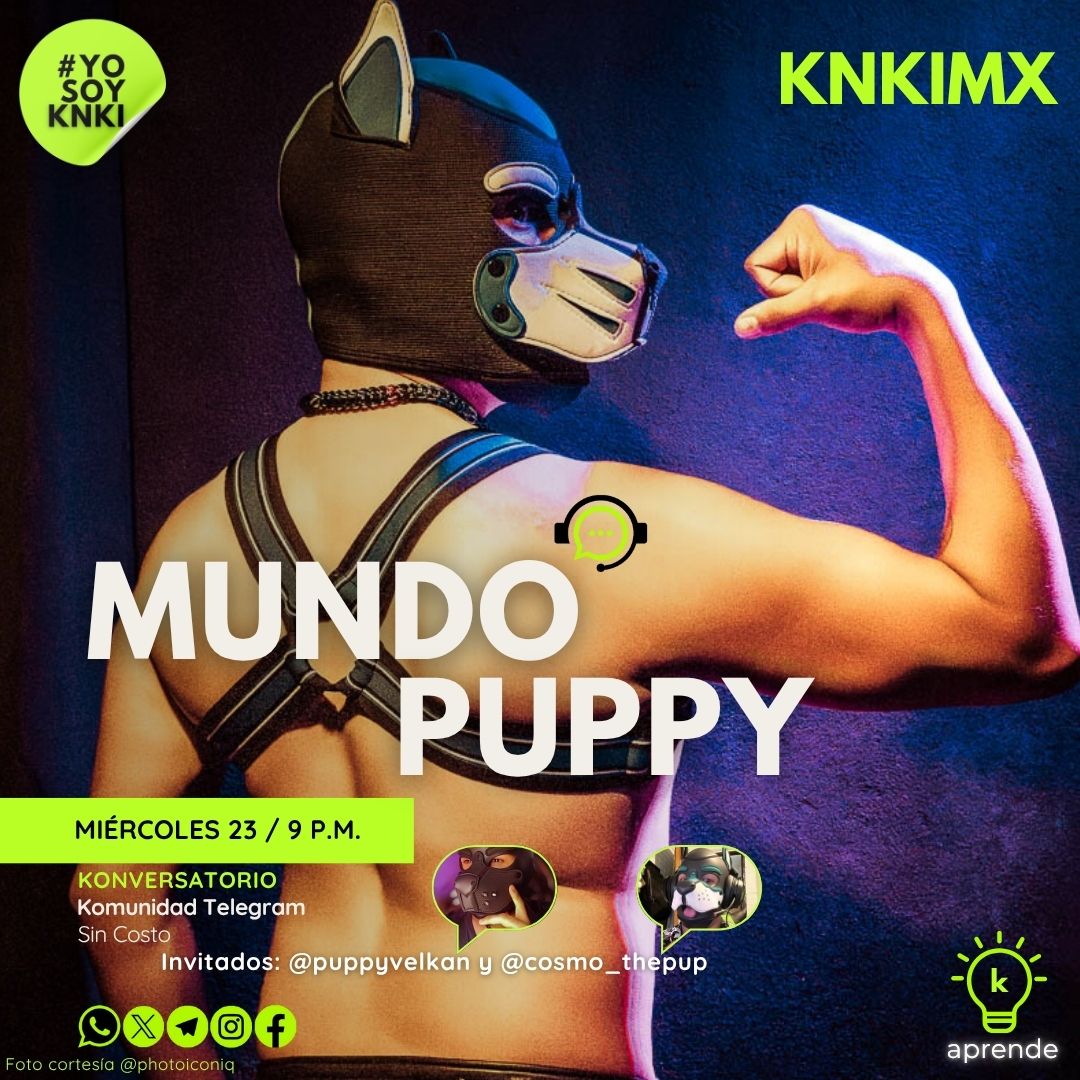 🌟¡𝗡𝗢 𝗦𝗘 𝗧𝗘 𝗢𝗟𝗩𝗜𝗗𝗘!

Este 𝗺𝗶𝗲́𝗿𝗰𝗼𝗹𝗲𝘀 𝟮𝟯 𝗱𝗲 𝗷𝘂𝗹𝗶𝗼 tendremos nuestro Konversatorio virtual con <a href="/puppyvelkan/">▕⃝⃤Velkan Wolf ▕⃝⃤</a> y <a href="/Cosmo_thepup/">Slutty Pup Cosmo</a>  quienes nos hablarán del "𝗠𝘂𝗻𝗱𝗼 𝗣𝘂𝗽𝗽𝘆".  

¡Te esperamos en Telegram!

➡️t.me/komunidadkinky… 

#yosoyknki