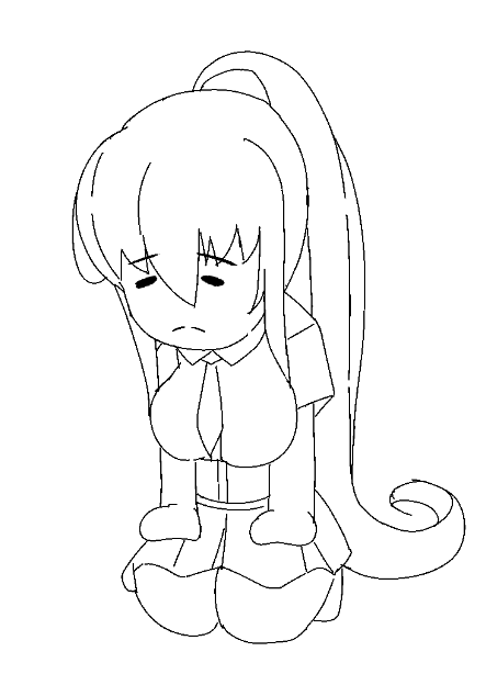 原稿の時ぐらいしか描かないけどデフォルメ凜子も描いてて楽しい 