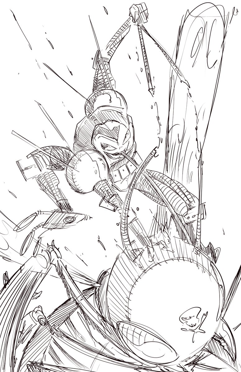 DonDrawsStuff's tweet image. My draw along with the Kings. I scratched out Frog beating a Vzzpyzz ass, ripping out its antenna in mid flight and choking it with his tongue.
Hail #comicsgate.
@EthanVanSciver
@JoeMSonntag1
@andysmithart
@BillyTucci
@DanLawlis
@TheBoschFawstin
@AnthonyDGClark…