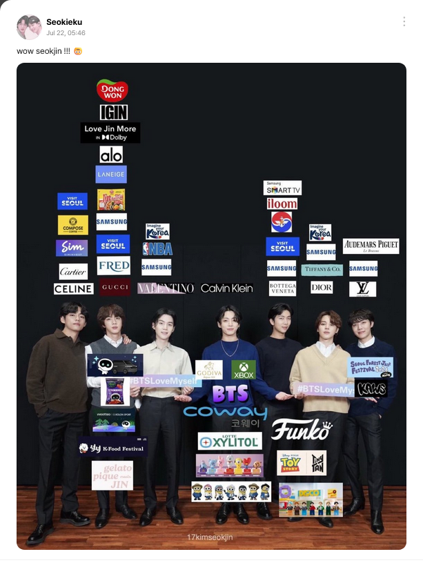 btslinkita's tweet image. jin weverse comment
👤: wow seokjin !!! 🙃
🐹: Oh, it's just that I did a lot, but the other members actually get tons of ad offers too, like dozens or hundreds! They just choose not to do them. Even I've turned down more than a dozen myself... I think I'm gonna focus on what…
