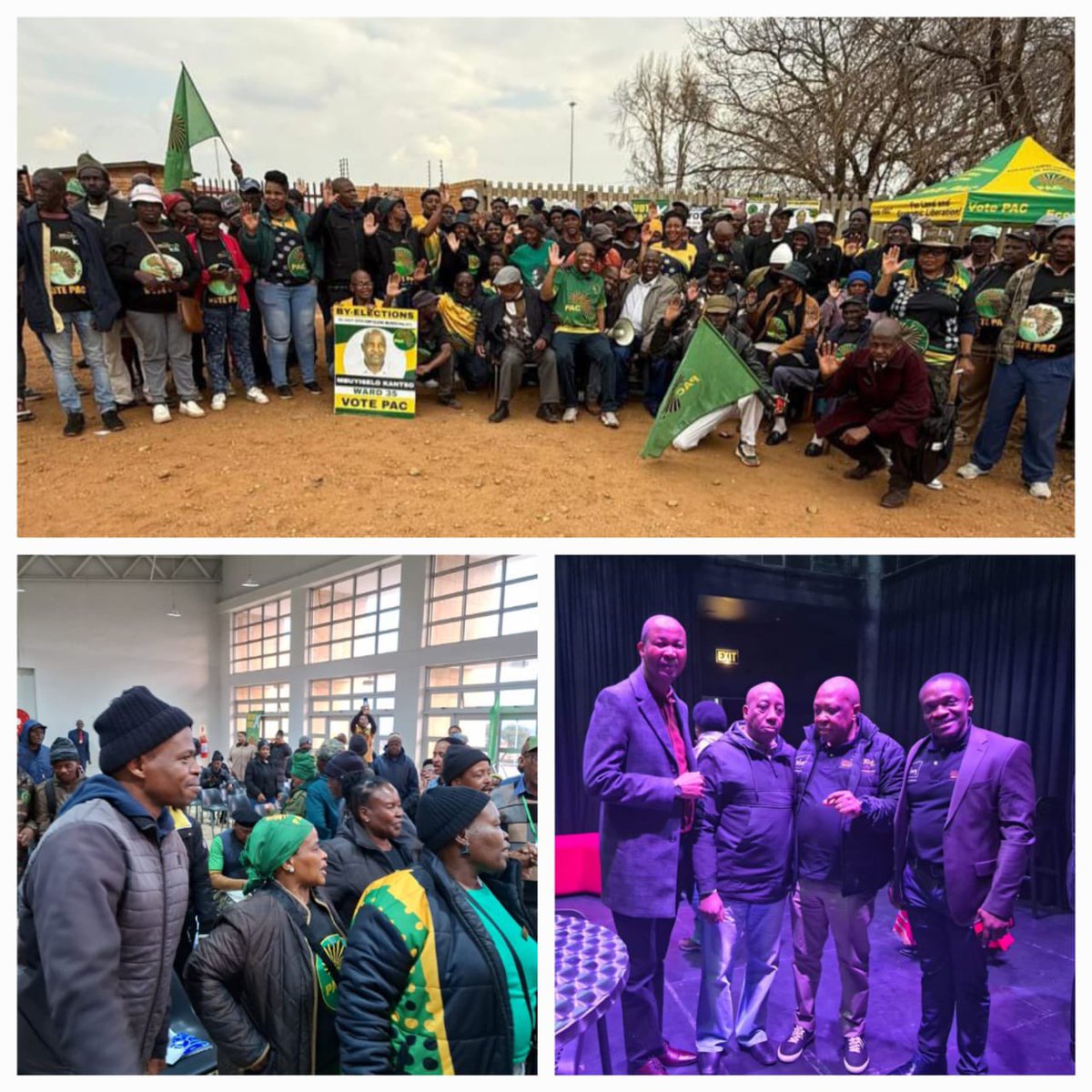 Over the last weekend, the PAC proved once again that we are on the ground and growing in Gauteng!

✅ Friday: Celebrated #MolefePheto@90
✅ Saturday: Ekurhuleni Congress – delegates numbers doubled
✅ Sunday: Mammoth by-election campaign in Sebokeng

#PACOnTheRise #VotePAC