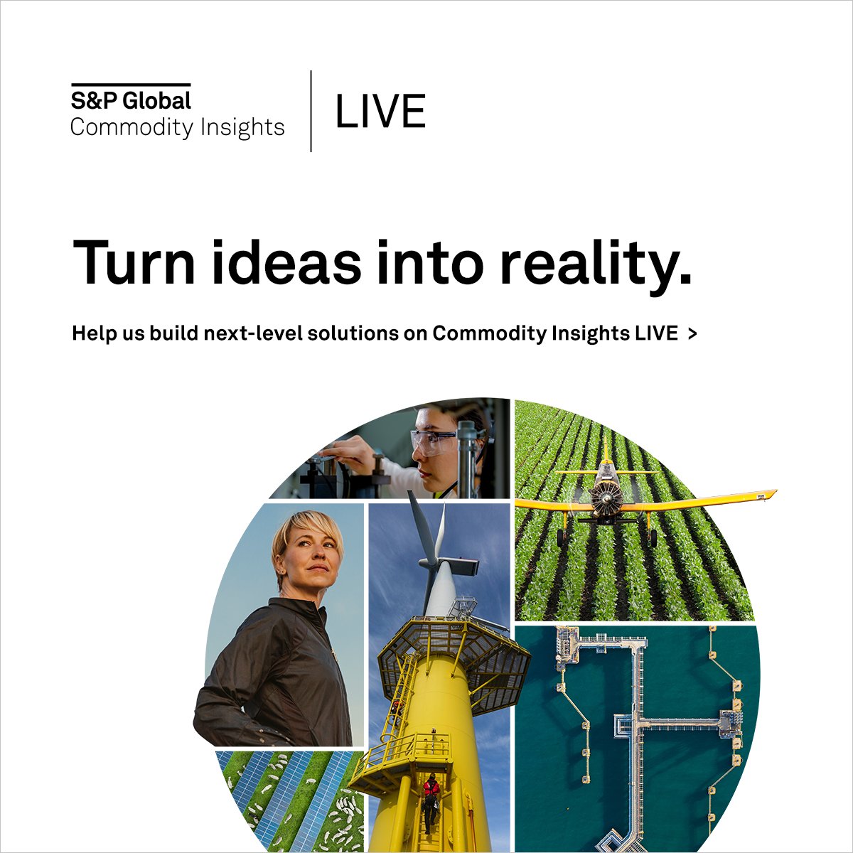 Turn ideas into reality. okt.to/qWbOaH 
 
We’re seeking visionaries. Your collaboration is crucial for improving resources for future use. Join our discussions, take part in activations, and help us seek new ways to exceed your needs. #CILIVE #CommodityInsightsLIVE