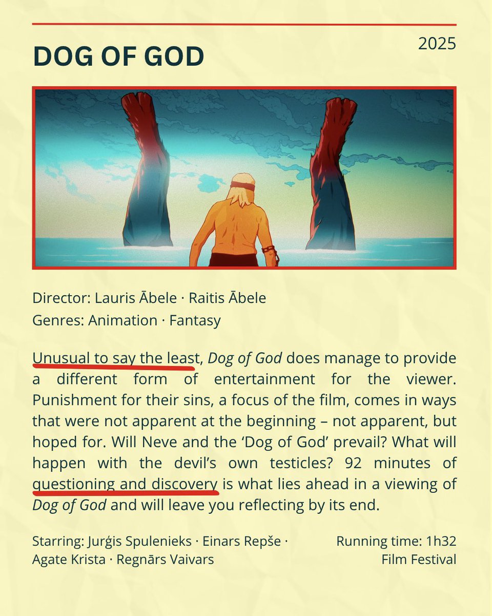 wsptlight's tweet image. Witches and the testicles of the devil himself, what more could you expect from this original dark animated feature?
Read @haileypassmoree review of DOG OF DOG on W Spotlight (wspotlight.blogspot.com/2025/07/dog-of…)