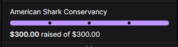 FelFoxling's tweet photo. We made goal in the first day ;~; Thank you all so much you are amazing and i love you all #SharkWeek #savethesharks https://t.co/yyJDI4XR41