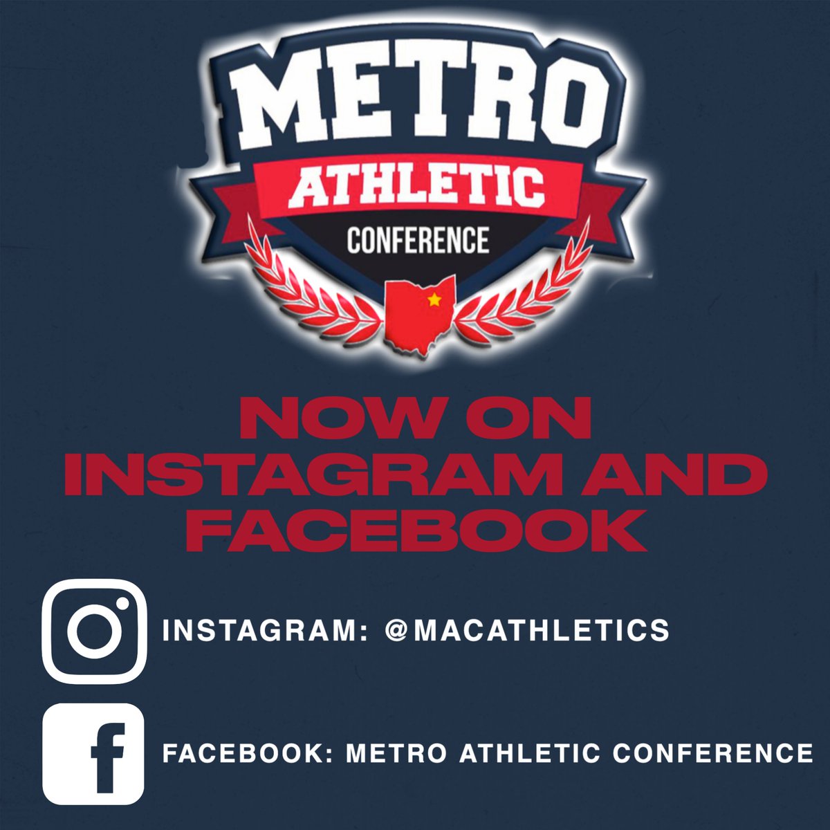 The Metro Athletic Conference is now on Instagram and Facebook!