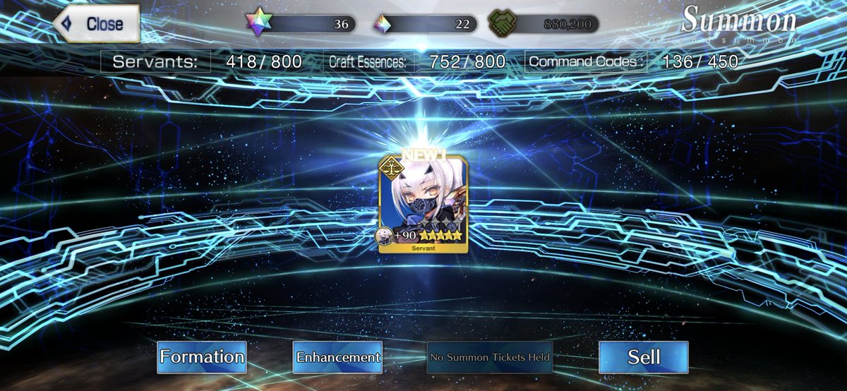 gabandhiskeys's tweet photo. And with a single summon ticket... #FGO https://t.co/wugj0utEVX