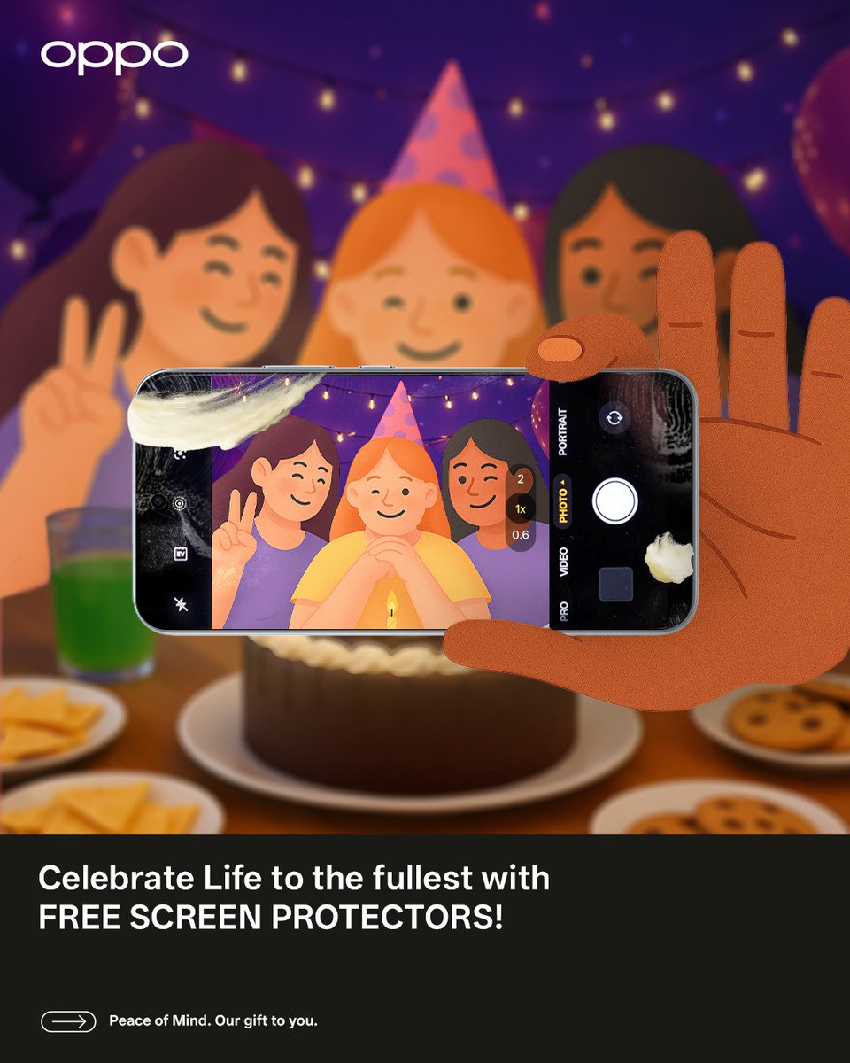 A clear screen is more than just a clean look—it’s a carefree confidence that comes with knowing your display is protected from scratches and dirts, no matter what life throws your way.

🎉Seize every moment with OPPO! We’ve got you covered with Free Screen Protectors so you can