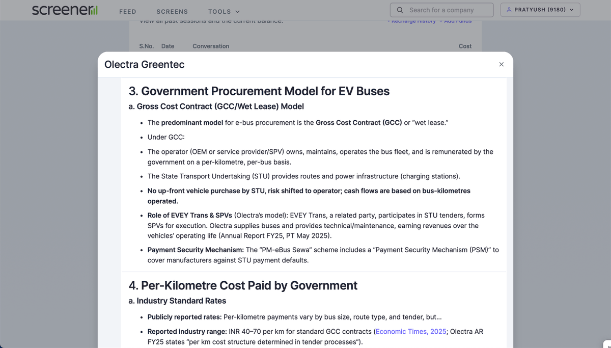 Pratyush Mittal (@faltoo) on Twitter photo <a href="/vlockn/">Vishnu Prasad V P</a> <a href="/mukeshsahnis/">mukesh sahni</a> 🌱We have made major improvements in the web-search in Screener AI.
Screener AI reads official company documents for providing answers. It does a web-search when the documents don't provide enough info. This has improved a lot.
Thanks to <a href="/rahildasani13/">Rahil Dasani</a>. <a href="/vlockn/">Vishnu Prasad V P</a> <a href="/mukeshsahnis/">mukesh sahni</a> 🌱We have made major improvements in the web-search in Screener AI.
Screener AI reads official company documents for providing answers. It does a web-search when the documents don't provide enough info. This has improved a lot.
Thanks to <a href="/rahildasani13/">Rahil Dasani</a>.