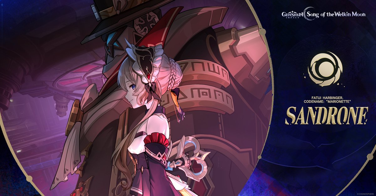 GenshinImpact's tweet image. #GenshinImpact #Jahoda #Durin #Sandrone
Jahoda
"The moon's a long way off. We might go hungry, but at least we have plenty of time."
Durin
"The story about the moon... Mother must have told you too, right?"
Sandrone, Fatui Harbinger. Codename: "Marionette"
"The Frostmoon…
