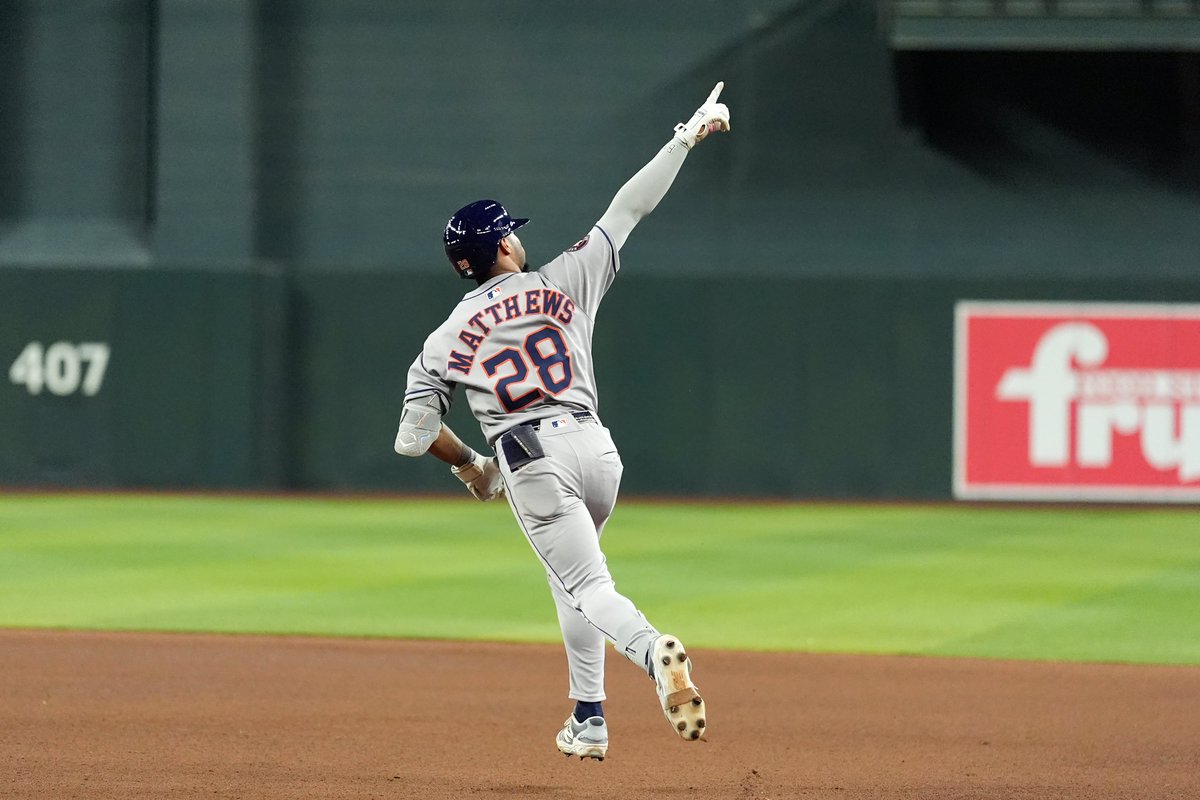 kevinsjuts's tweet image. Brice Matthews 5th MLB game:
2-4, 2 HR, 5 RBI, 2 R
@1011_News coverage: 1011now.com/2025/07/22/mat…
📷credit: @AP