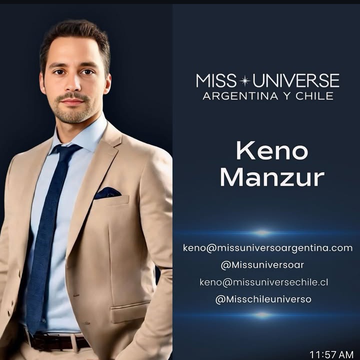 Tvmass12's tweet image. El director del Miss Universo Argentina es chileno, donde también es director del Miss Universo Chile. Chicos, el nivel de cómo lo está realizando allá en la preliminar y la final. Y a nosotros en Argentina, la Miss ganadora es coronada en un bar de tango.#MissUniverse #Argentina
