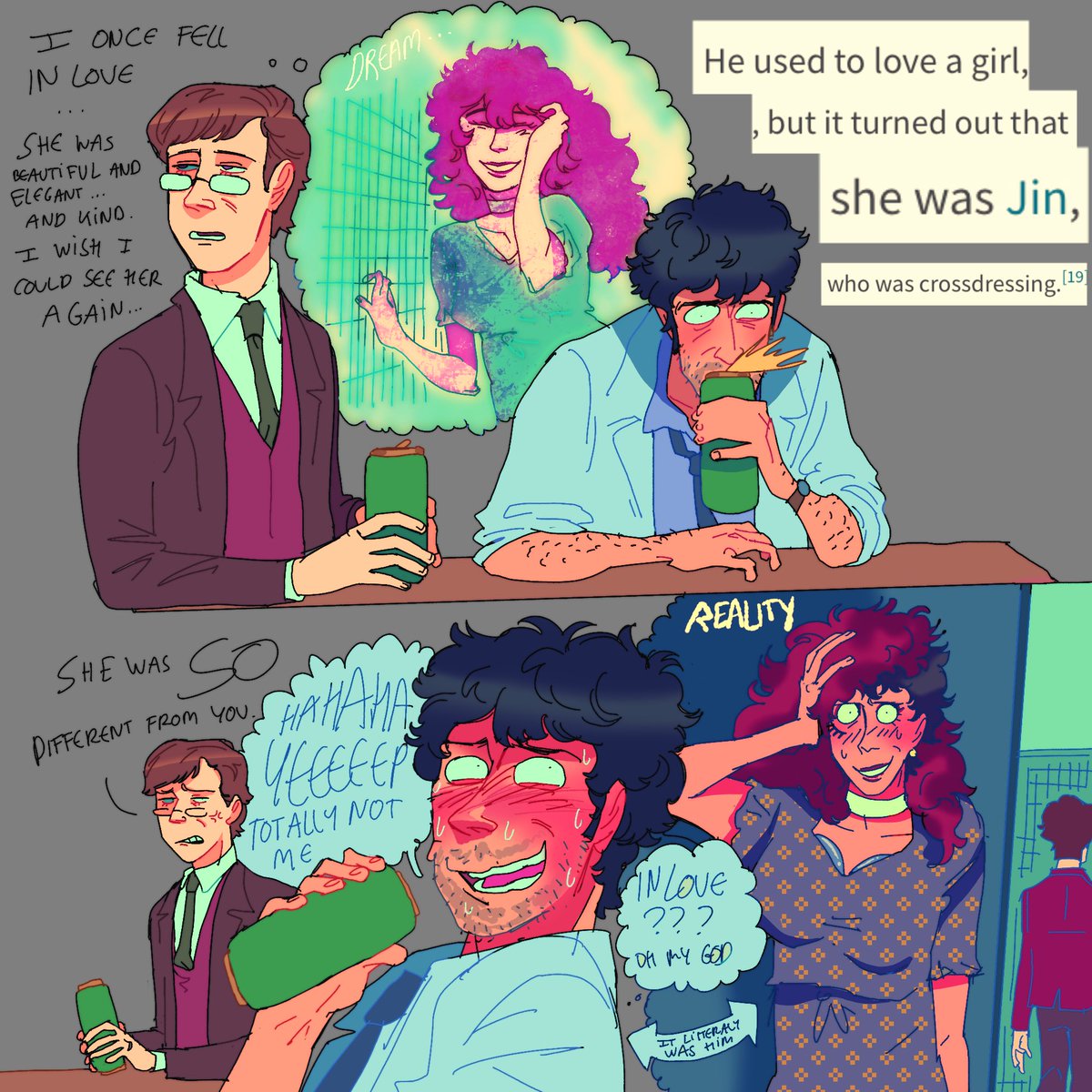 not8oo's tweet image. heartwarming ! the silly side pairing youv been entertaining while playin your funny gacha game has lore gayer than anything you could ever imagine AND one of your favourite trope of all time