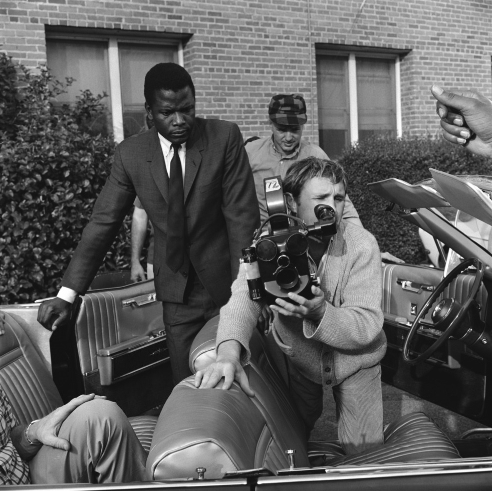 ClassicMovieHub's tweet image. Norman Jewison and Sidney Poitier on the set of In the Heat of the Night...