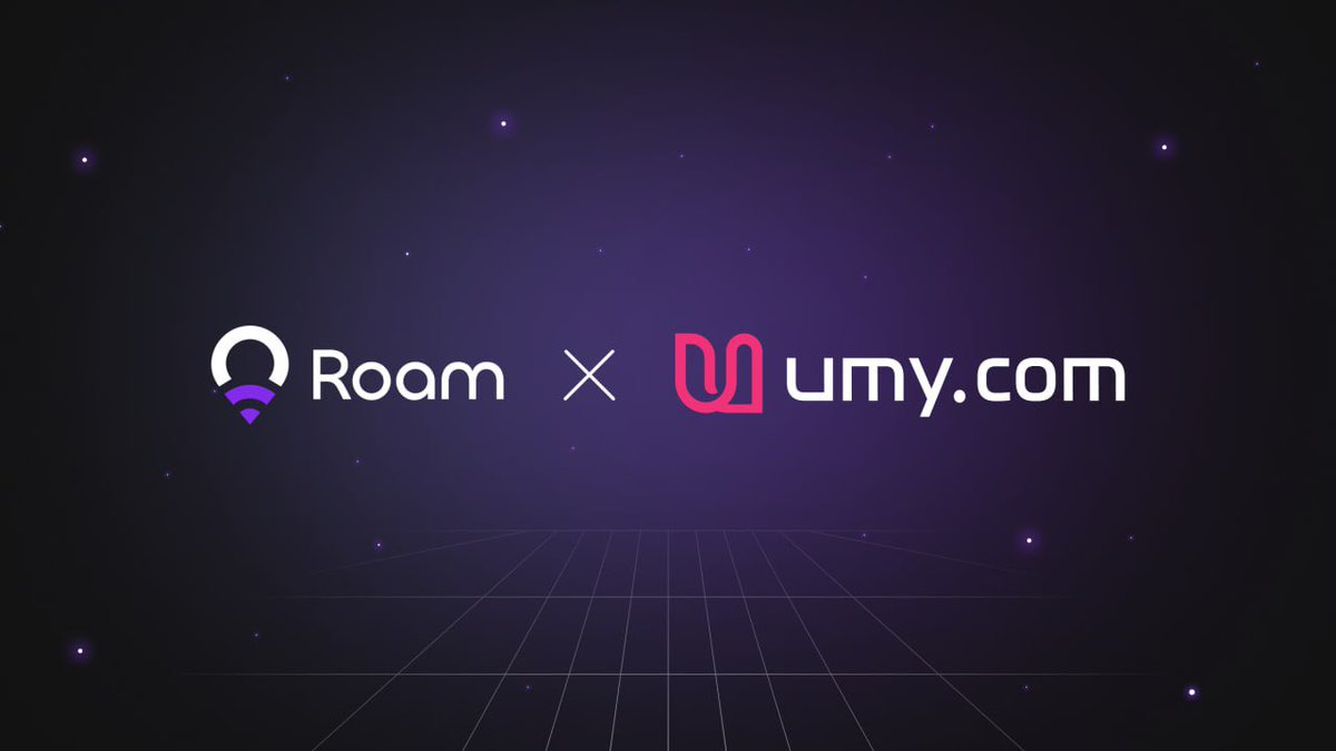 weRoamxyz's tweet image. Roam X @umycomofficial

We’re thrilled to announce a partnership with Umy - an innovative Web3 global travel and lifestyle platform offering hotel and flight bookings, as well as crypto payment solutions.

By bringing together Roam’s Open Wireless Network and Umy’s crypto-native…