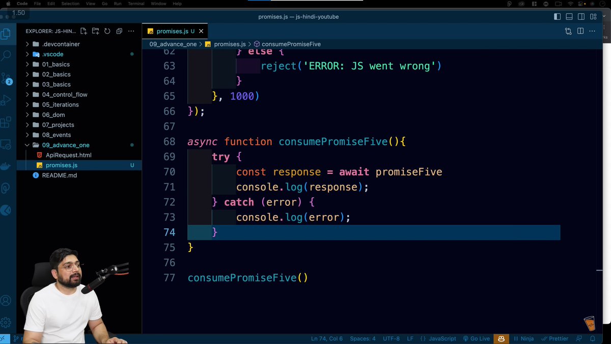 Coder_kartik's tweet image. Day 31-32 of #365DaysofCode & #120DaysofMERN
Topics Covered:
▫ Blocking v/s Non-Blocking Code
▫ How Asynchronous work in JS
▫ SetTimeout() & SetInterval()
▫ 2 Projects on Async
▫ Github Card via XML API's (learned alot from it)
▫ Promises in JS
#BuildinPublic