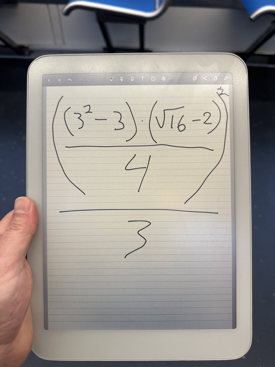 The kiddo loves order of operations on the Daylight.