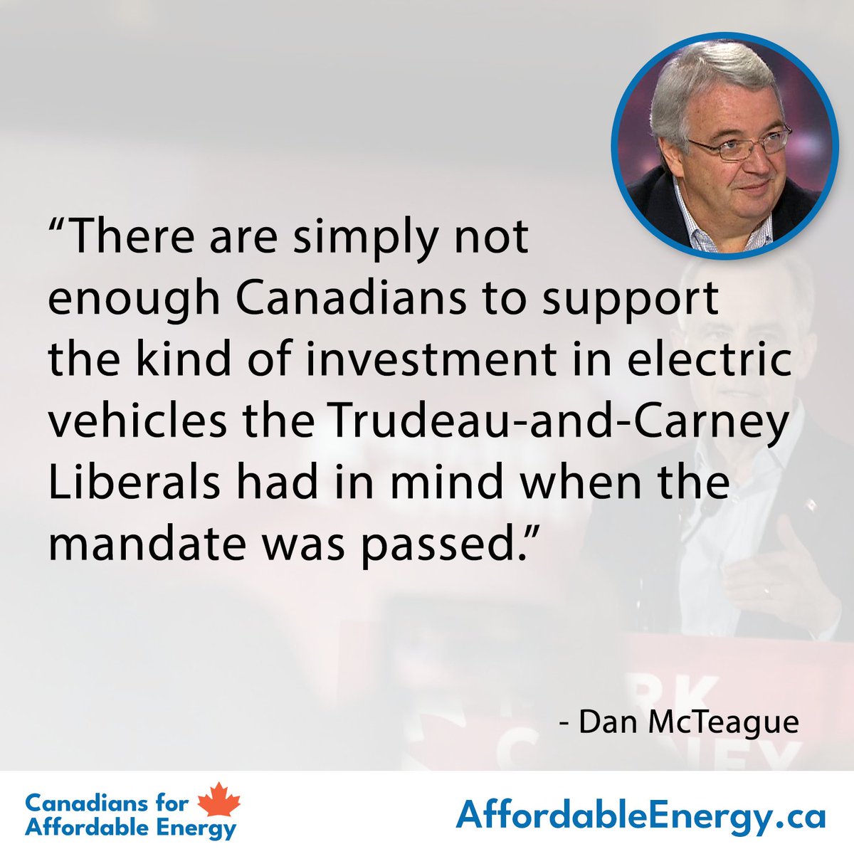 CanAffordableE's tweet image. Carney should scrap the EV mandate. He can’t ignore this matter for much longer. It isn’t going away on its own.
Read Dan McTeague's (@GasPriceWizard) latest: affordableenergy.ca/news/mcteague-…