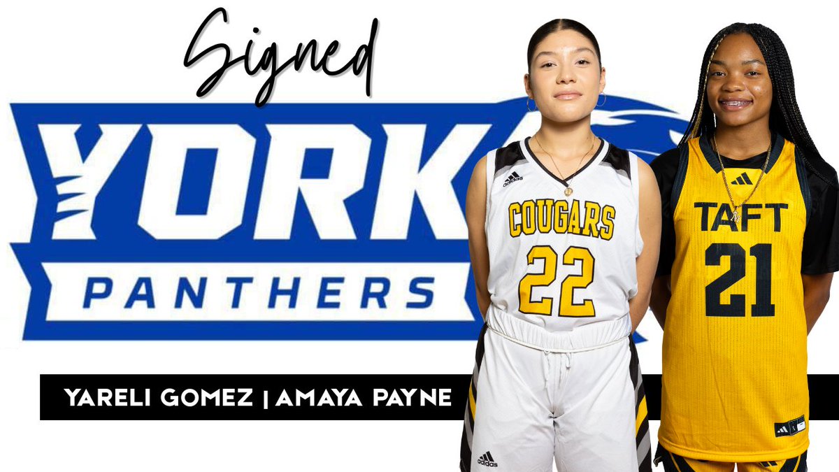 Taft College Athletics (@tcathletics_) on Twitter photo Congrats to Yareli Gomez & Amaya Payne of <a href="/TaftCollegeEdu/">Taft College West Kern Community College District</a> Women's Basketball on signing with York University in Nebraska to continue their academic & athletic careers! β«οΈπ‘π Read more at athletics.taftcollege.edu/sports/wbkb/20β¦
<a href="/CoachRomeo213/">Romeo Lagmay Jr</a> <a href="/Midwaydriller/">Midway Driller</a> <a href="/BVarsityLive/">BVarsityLive</a> <a href="/CaliJucoWbb/">CaliJucoWBB</a> <a href="/cvc_sports/">Central Valley Conference</a> Congrats to Yareli Gomez & Amaya Payne of <a href="/TaftCollegeEdu/">Taft College West Kern Community College District</a> Women's Basketball on signing with York University in Nebraska to continue their academic & athletic careers! β«οΈπ‘π Read more at athletics.taftcollege.edu/sports/wbkb/20β¦
<a href="/CoachRomeo213/">Romeo Lagmay Jr</a> <a href="/Midwaydriller/">Midway Driller</a> <a href="/BVarsityLive/">BVarsityLive</a> <a href="/CaliJucoWbb/">CaliJucoWBB</a> <a href="/cvc_sports/">Central Valley Conference</a>