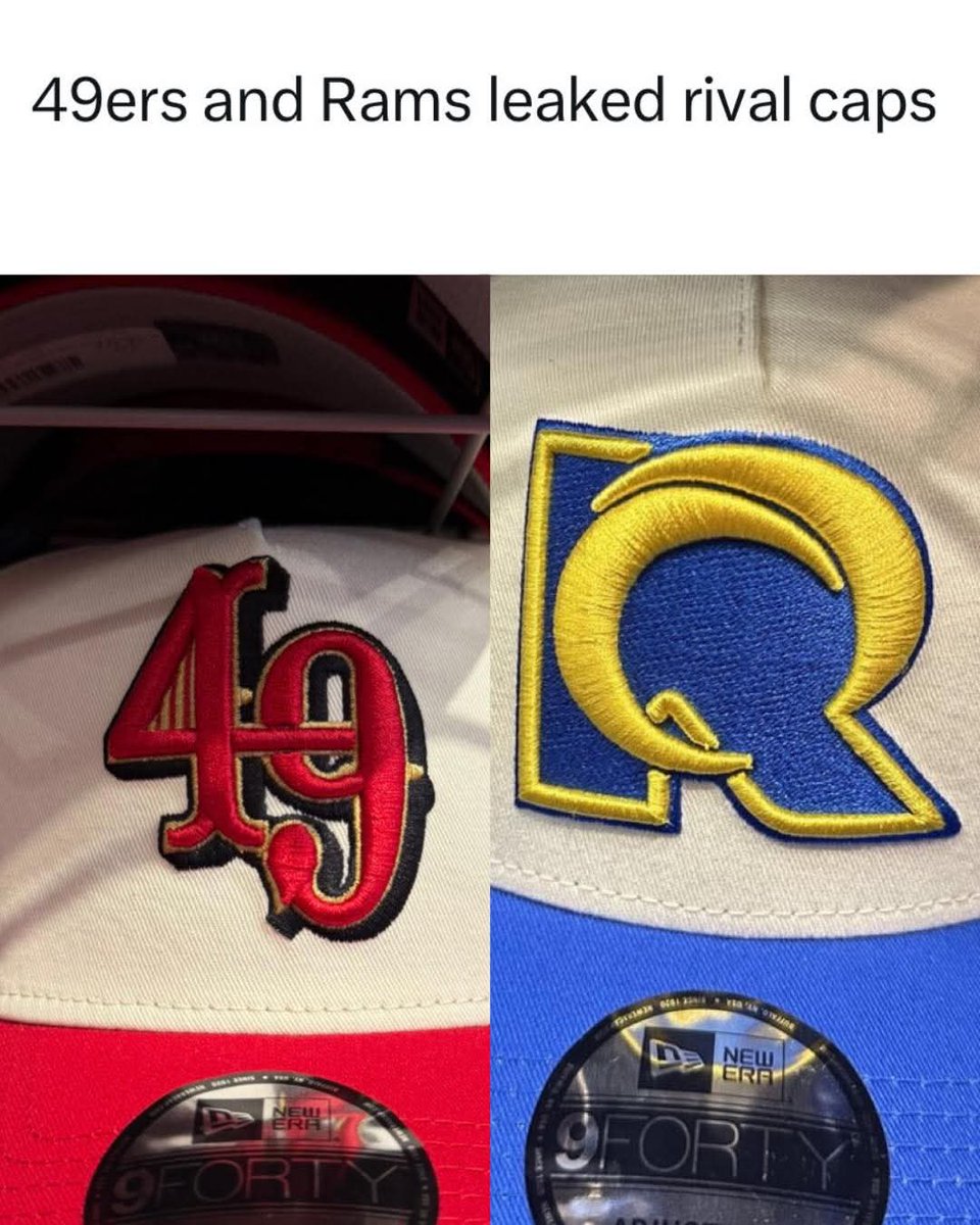 👀 49ers and Rams Rivalry Jersey logo leaks!