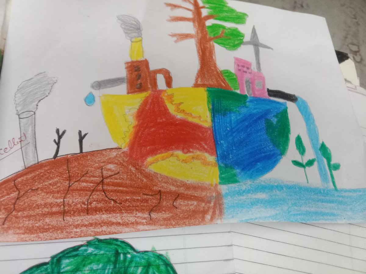 humanaidint's tweet image. At the Signature Bridge #refugee camp, children drew the two faces of Earth, one of destruction, one of healing.

Through their art, they remind us: the choice is ours.
Let’s act. Let’s care. Let’s make the world a better place.