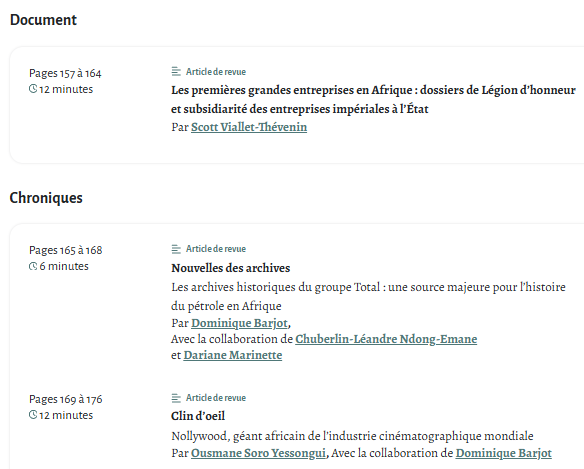 [📖Parution #socioelites] Dossier "Les grandes entreprises en Afrique et leur gouvernement" coordonné par Scott Viallet-Thévenin et Dominique Barjot.

shs.cairn.info/revue-entrepri…