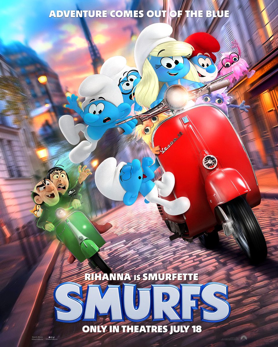 FentyStats's tweet image. 🇫🇷 The #SmurfsMovie starring @rihanna debuts at No. 1 on the French box office with 495,341 tickets sold in its first 5 days.
This marks the strongest opening for the franchise since the first film, 2011’s "The Smurfs".