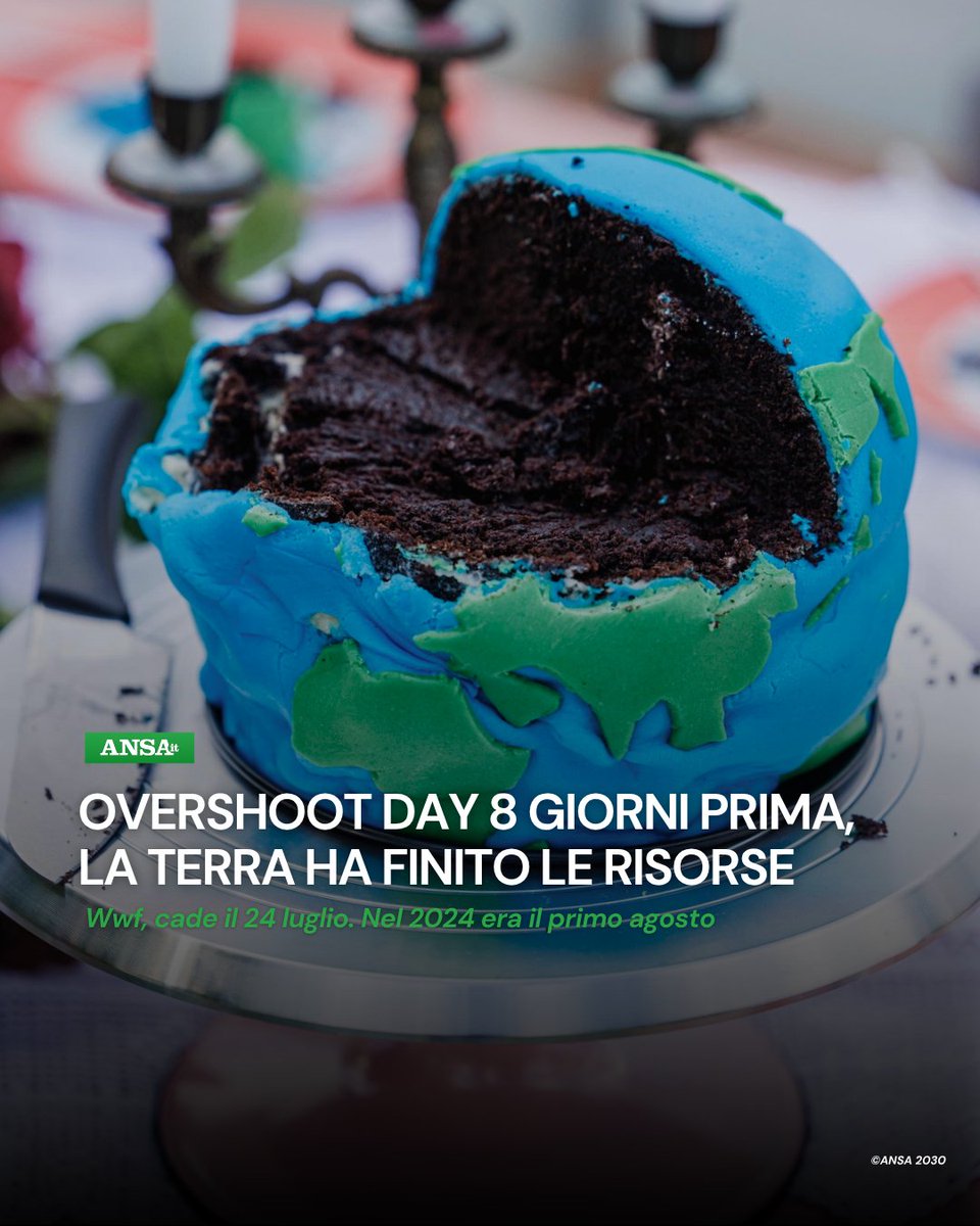 ansa_ambiente's tweet image. Il 24 luglio 2025 è l'Earth Overshoot Day, il giorno in cui l'umanità esaurisce il budget ecologico annuale del pianeta. Il #WWF ricorda che nel 1970 era a dicembre, ma la data è andata via via anticipandosi e nel 2024 cadeva il 1° agosto.
#ANSAAmbiente
➡ bit.ly/3GMA7lR