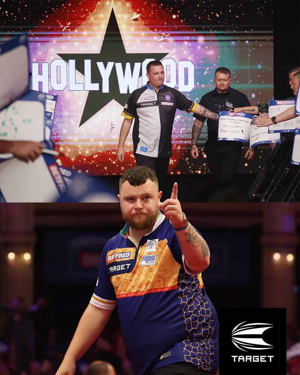 TargetDarts's tweet image. Hollywood and Rocky into Round 2 🌴🪨
Chris Dobey put in a thoroughly professional performance against Ricardo Pietreczko last night to kick off the evening session in Blackpool, defeating the German thrower 10-5.
Closing out the night, was a fantastic showing from Northern…