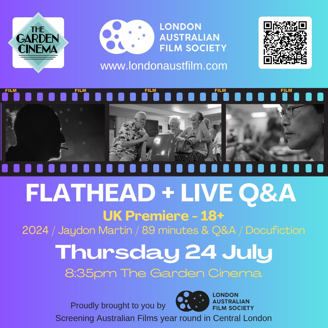 LondonAustFilm's tweet photo. COMING UP THIS WEEK: We screen FLATHEAD this Thursday, 24 July, at @TheGardenCinema with a live &amp; Q&amp;A with the film's director/co-writer, Jaydon Martin + a chance to win Tim Winton's book, JUICE.

CLICK TO READ MORE, WATCH THE TRAILER &amp; BOOK TICKETS: https://t.co/eJp7N6Z50M https://t.co/vmYNsOBG7W