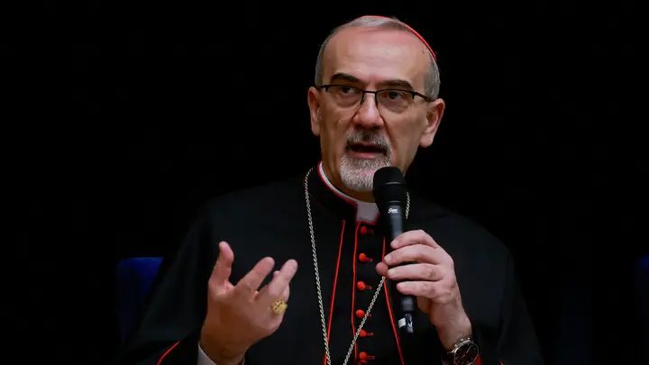 CatholicSat's tweet image. Cardinal Pizzaballa this morning at a Press Conference: “It is time to end this nonsense, end the war and put the common good of people as the top priority. We pray — and call — for the release of all those deprived of freedom, for the return of the missing, the hostages and for…