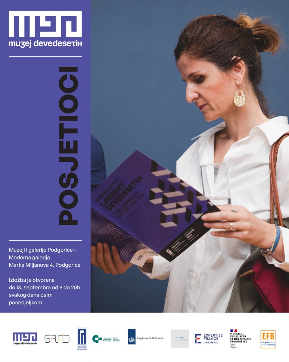 CGOCCE's tweet image. Starije generacije će se prisjetiti, a mlađe otkriti - doživite devedesete kroz izložbu "Lavirint devedesetih".
ℹ️ Izložba je otvorena svakog dana od 9 do 20 časova u Modernoj galeriji (osim ponedjeljkom i tokom praznika)