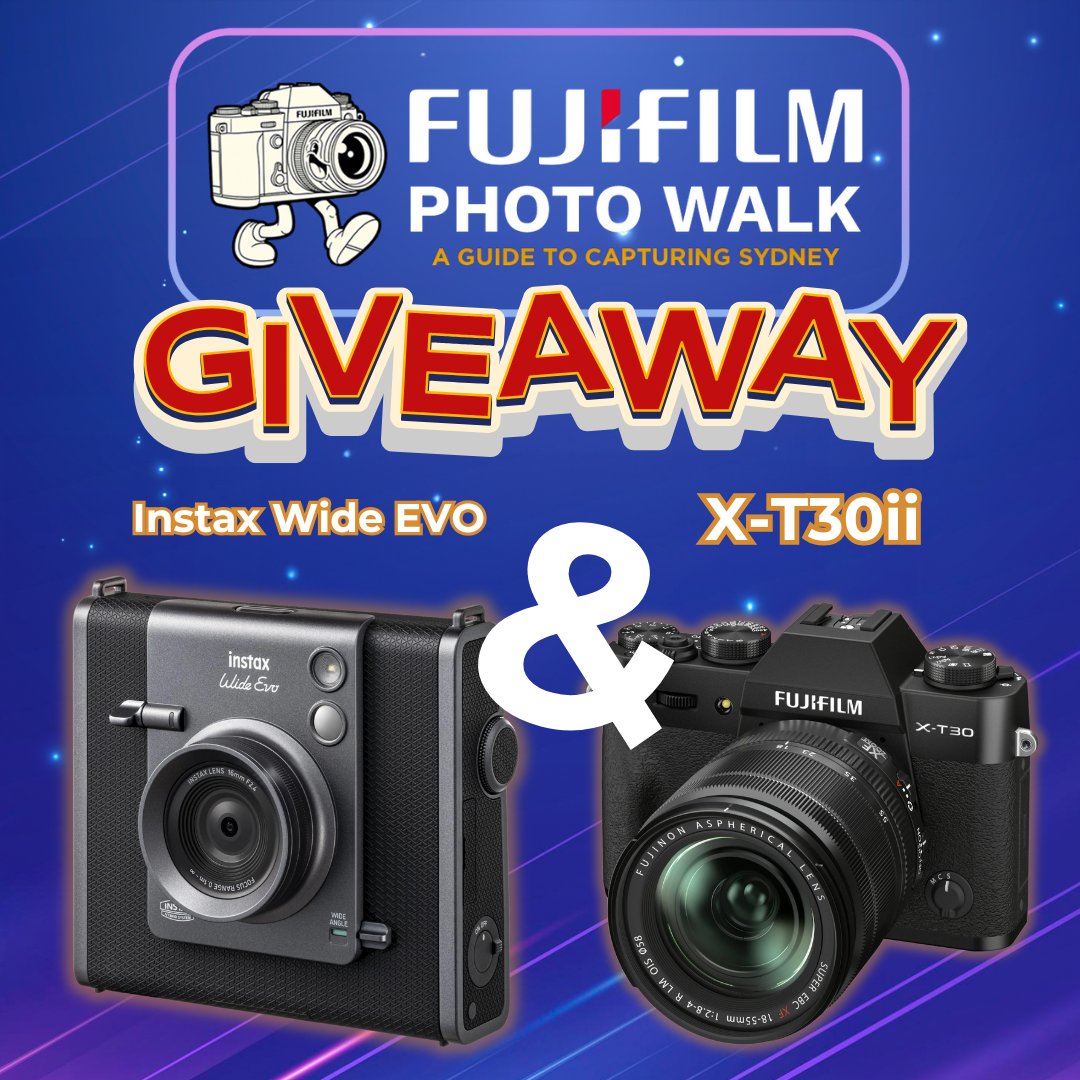 beyondblue's tweet image. 2 chances to win with the Fujifilm x Beyond Blue Photo Walk!

1️⃣ First 30 tickets = chance to win an Instax Wide EVO
2️⃣ Every $1 donated = 1 entry to win a Fujifilm X-T30ii + Lens

Grab your ticket &amp;amp; donate at the below link

#BeyondTheScreen