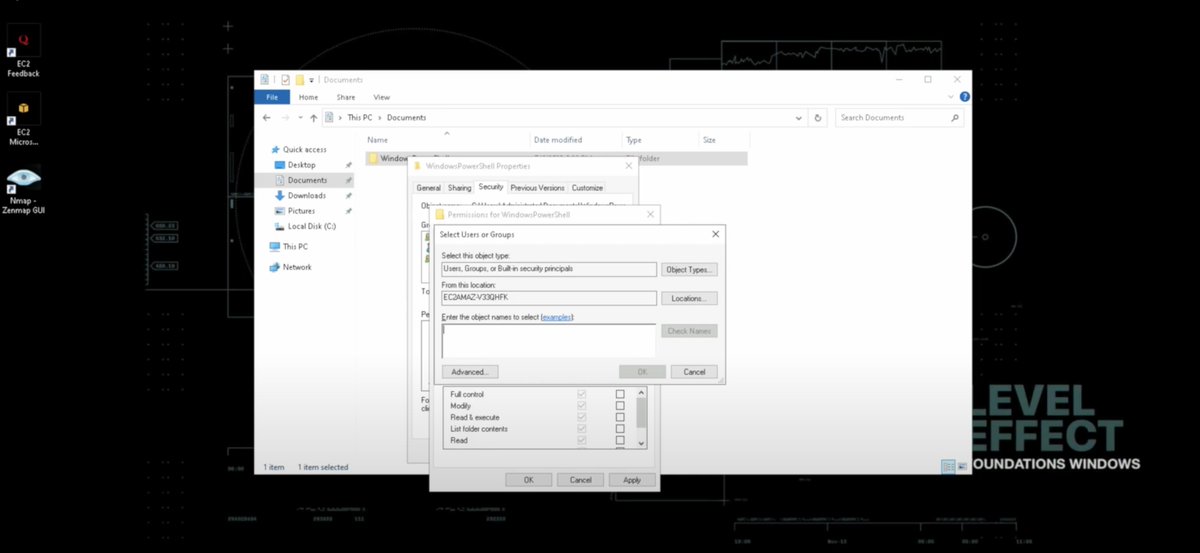 JesutofunmiAkan's tweet image. Day 3 – SOC Analyst Journey with @Level_Effect 
Diving deeper into the system:

 🔹Used &quot;icacls&quot; to grant file/folder permissions
 🔹Monitored &amp;amp; terminated user processes via Task Manager

#SOC100 #BlueTeamSkills #WindowsSecurity