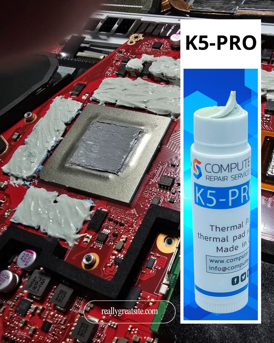 cslabs's tweet image. User repasted their Zephyrus G15 with K5 PRO on the VRMs. Idle temps dropped from 70°C to 30°C. No more crashes. Good enough? More like life-saving. 
tinyurl.com/23nq6q4f