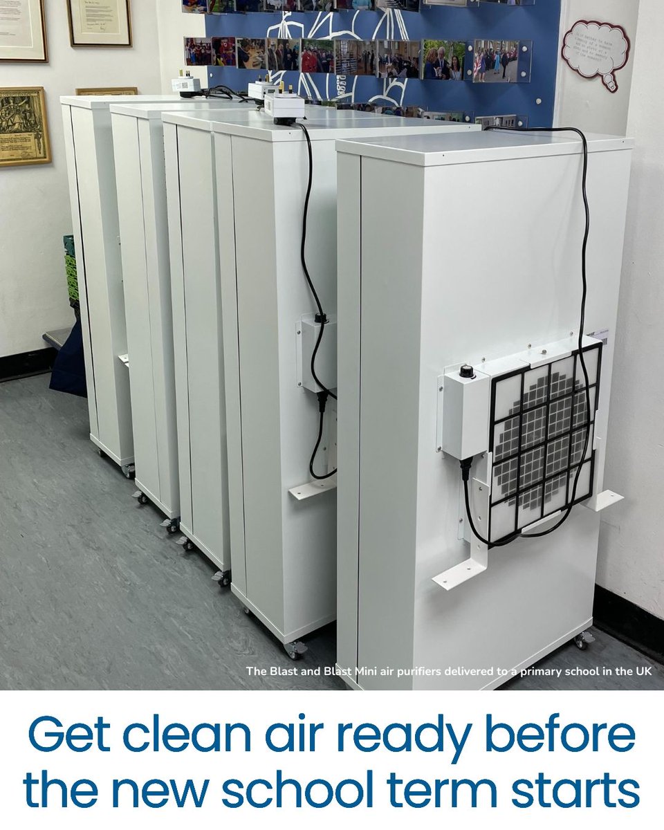SmartairUk's tweet image. 📅 September will be here before you know it.
Plan ahead and get classrooms clean air ready for the new term.
Order now to secure your units: bit.ly/4lWujoJ
#CleanAirInSchool