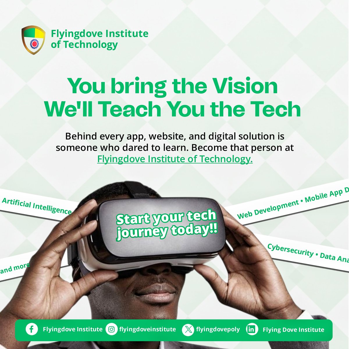 flyingdovepoly's tweet image. 💡 You bring the vision. We teach the tech. 💻🚀

Learn Web Dev, Cybersecurity, Data, AI &amp;amp; more — 100% online, beginner-friendly, hands-on, with mentors by your side.

Build your future in tech today.

👉 wa.me/2349091555917

#LearnTechToday #FlyingdoveInstitute