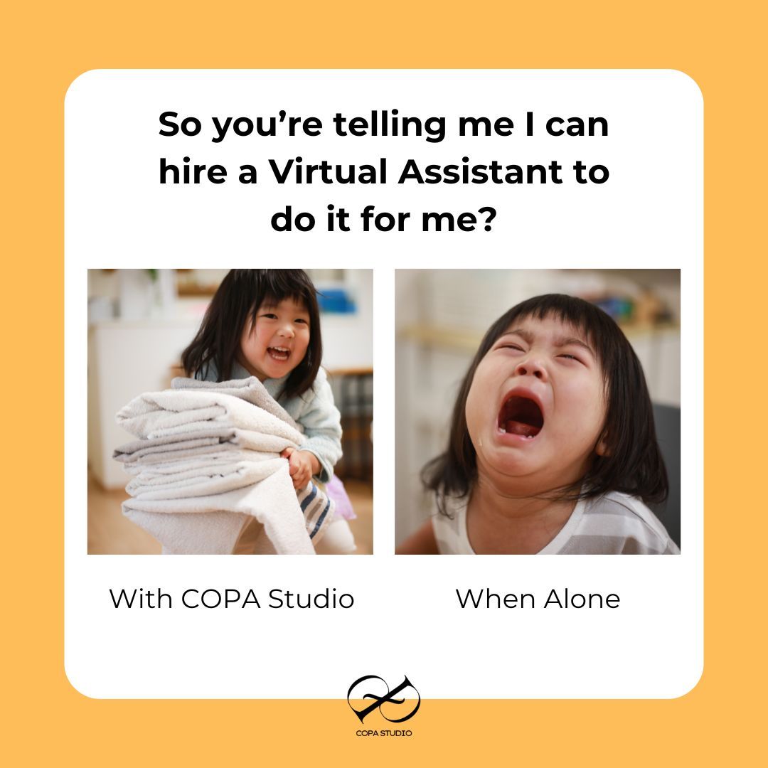 copa__studio's tweet photo. Why do it alone when you can have COPA Studio to support you? 💯

 #copastudio #virtualassistant #MeetTheVA #wemakeithappen #onlinebusinesshelp https://t.co/dJByfit3qg