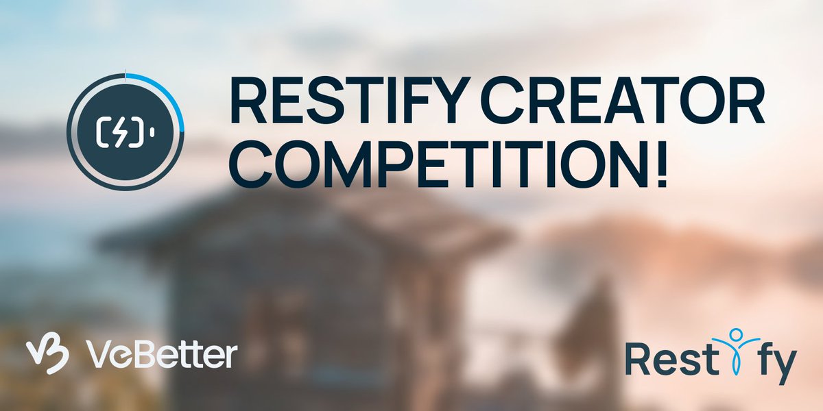 Restify_App's tweet image. 📣 Just over 1 week to go in the Restify Creator Competition!
2,500 $B3TR up for grabs 💰
Create your best X post showing how Restify helps you reclaim your time:
🎥 Videos
🖼️ Memes
💬 Testimonials
📸 Photos of Restify time IRL
🏆 Prizes:
🥇 1,200 B3TR – Most engaged post
🥈…