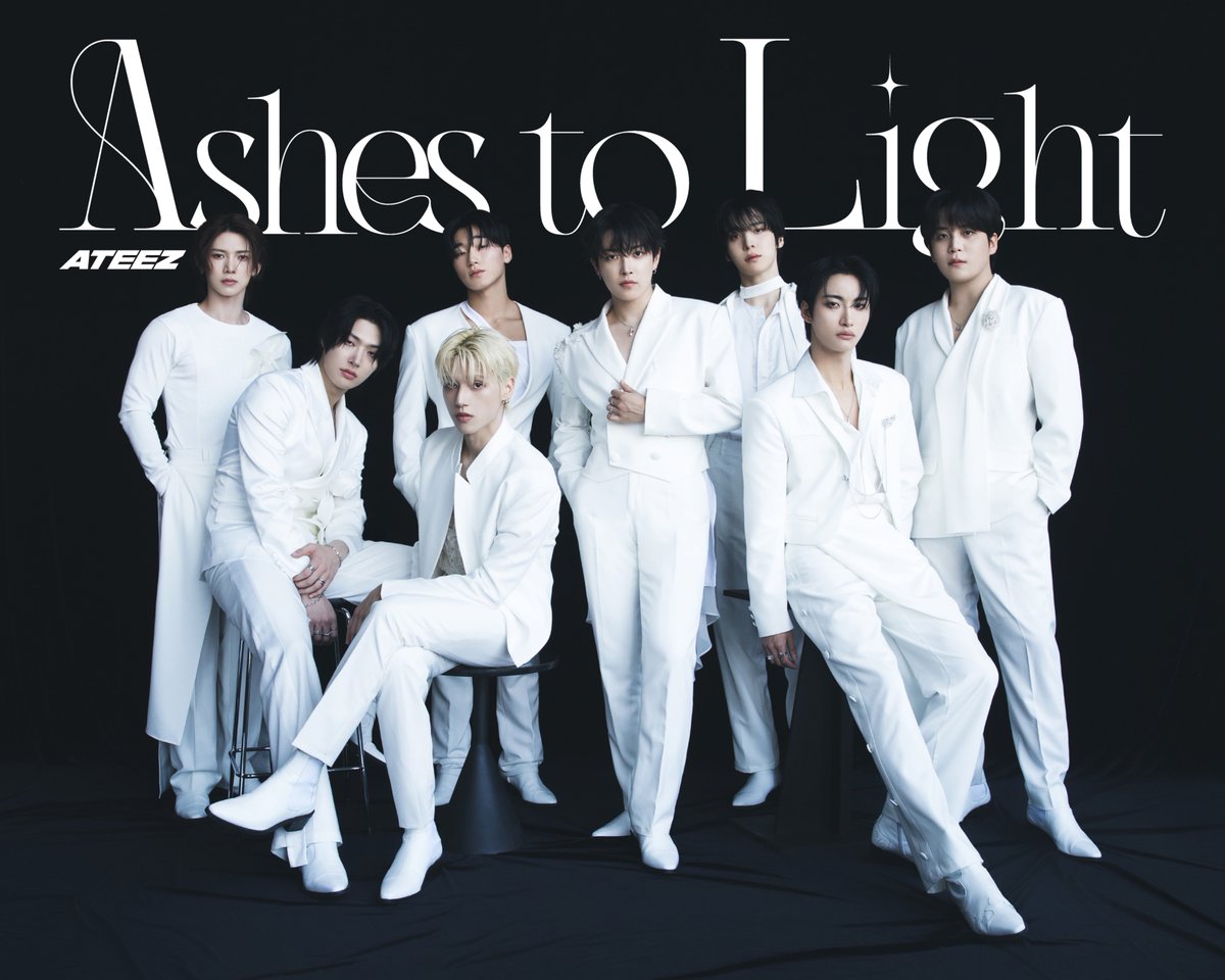 atzbase's tweet image. ATEEZ announces their Japanese comeback with the full album 'Ashes to Light' out Sep 17