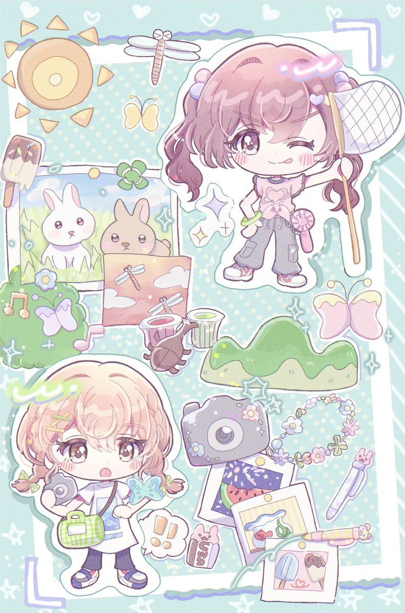 summer holidays☀️🌳
 #創作 #oc