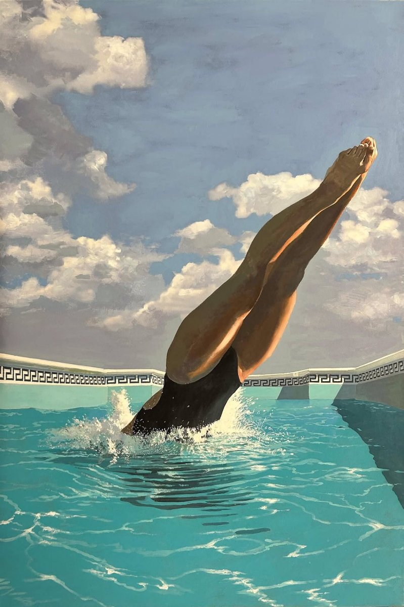 olgatuleninova's tweet image. Andrea Baruffi (Italian artist, born 1949)
"Untitled," 2023.
Acrylic on canvas, 150 × 100 cm.
Gallery Forni, Bologna, Italy.